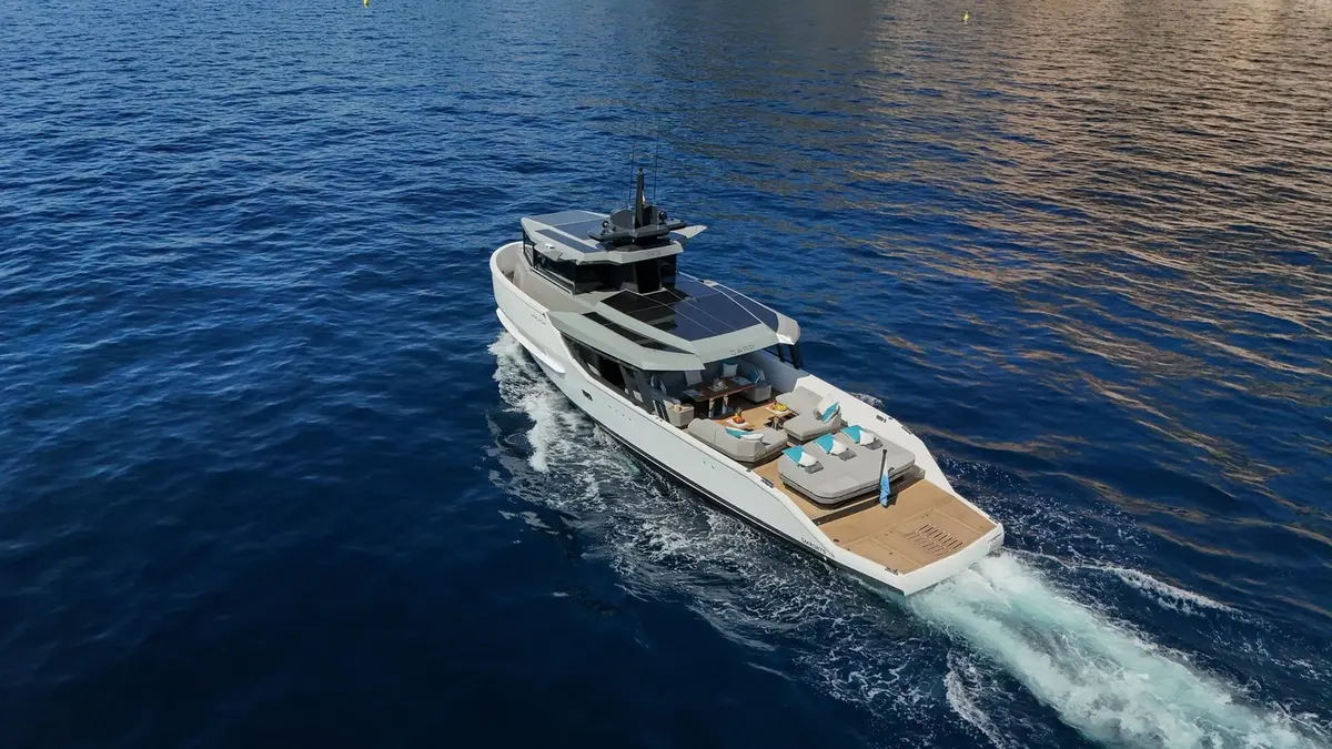 Arcadia Sherpa 60, aft deck — Menorca Yacht Rental, Menorca. Arcadia Sherpa 60 — 18.7m