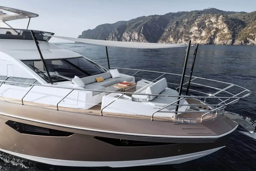 Azimut 60, aft deck — Menorca Yacht Rental, Menorca. Azimut 60 — 18.5m