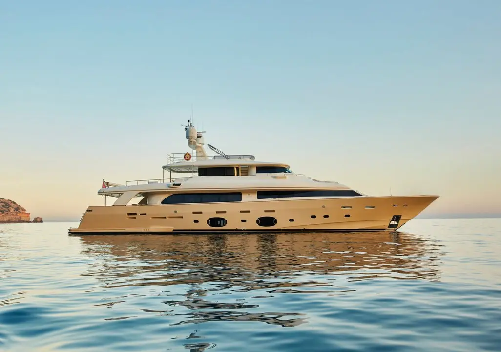 Navetta 33, exterior — Menorca Yacht Rental, Menorca. Navetta 33 — 33m