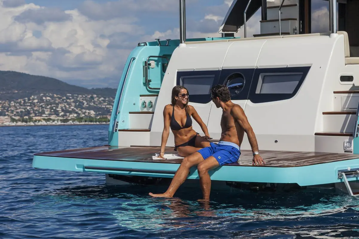 Navetta 58, salon — Menorca Yacht Rental, Menorca. Navetta 58 — 17m