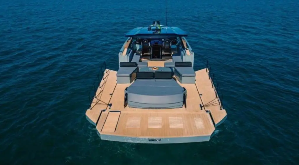 Okean 55, aft deck — Menorca Yacht Rental, Menorca. Okean 55 — 16m