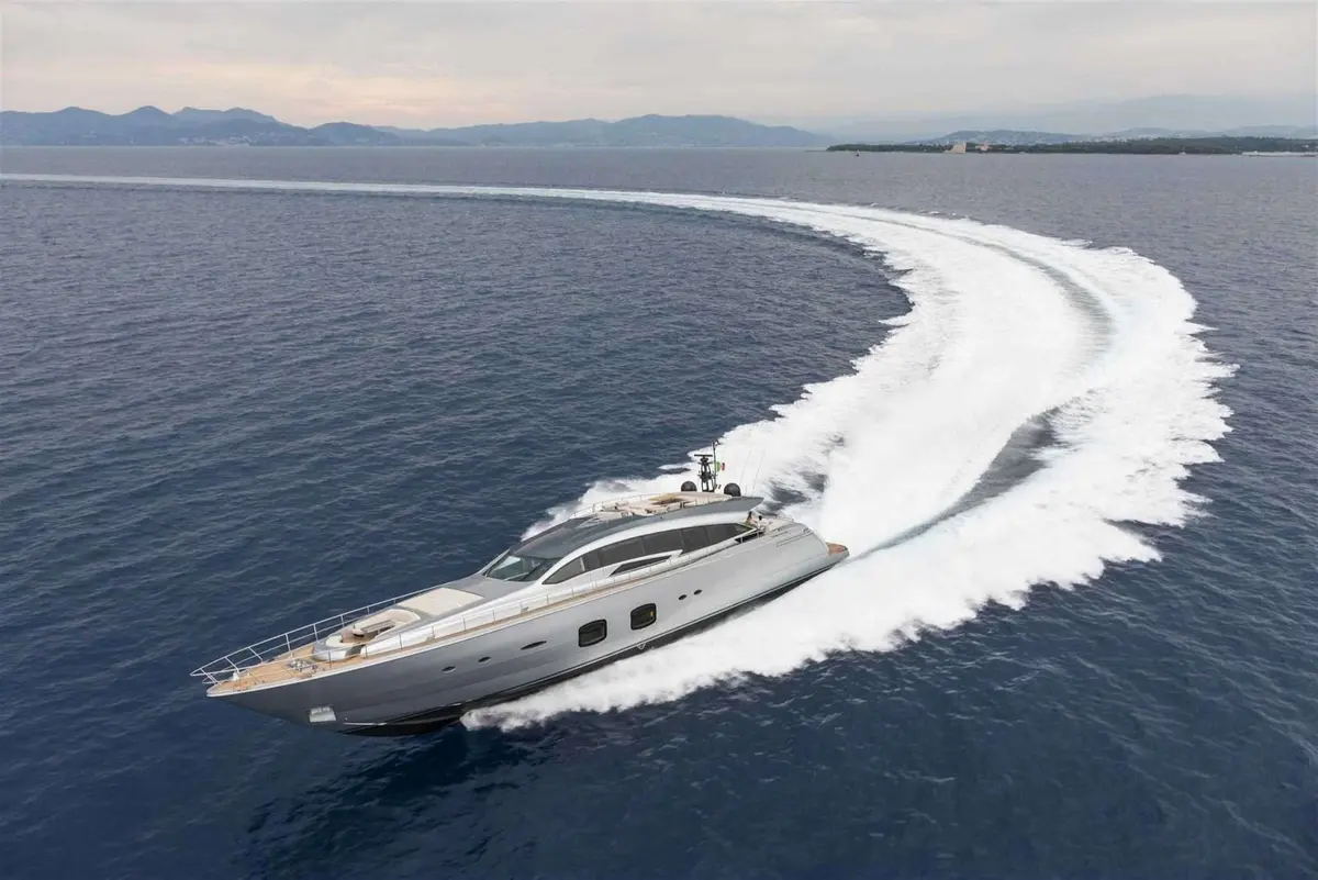 Pershing 108, main deck — Menorca Yacht Rental, Menorca. Pershing 108 — 33m