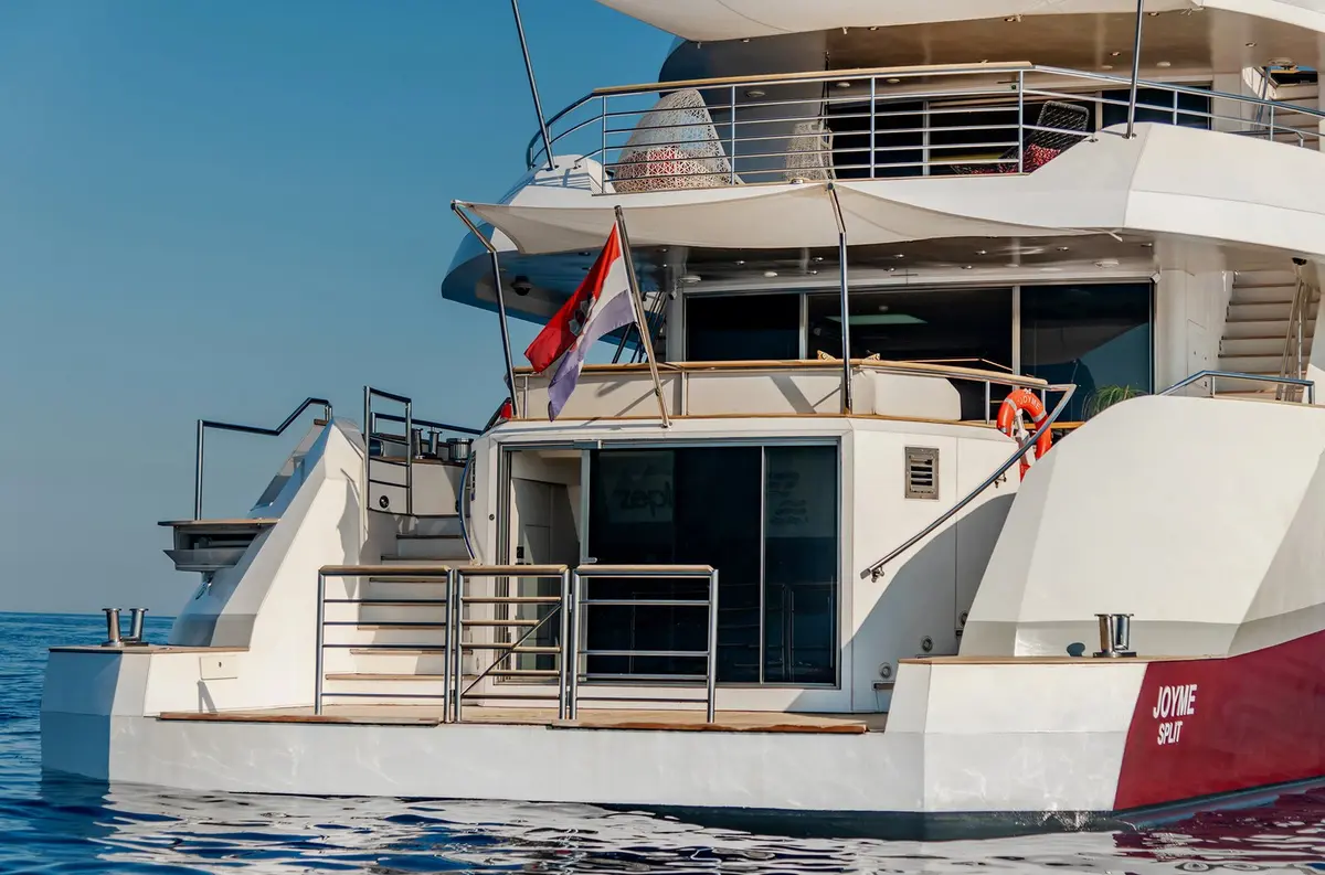 Philip Zepter 50m, aft deck — Menorca Yacht Rental, Menorca. Philip Zepter 50m — 50m