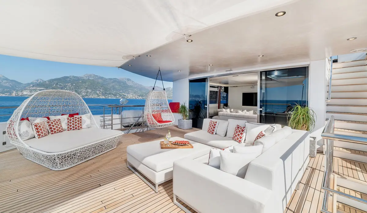 Philip Zepter 50m, flybridge — Menorca Yacht Rental, Menorca. Philip Zepter 50m — 50m