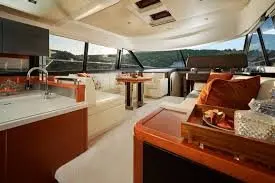 Prestige 550 FLY, flybridge — Menorca Yacht Rental, Menorca. Prestige 550 FLY — 18m