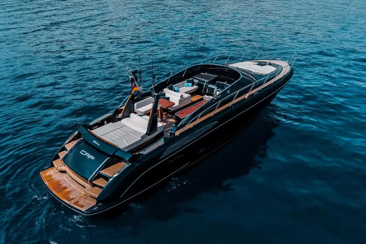 Riva 56 Rivale, exterior — Menorca Yacht Rental, Menorca. Riva 56 Rivale — 17m