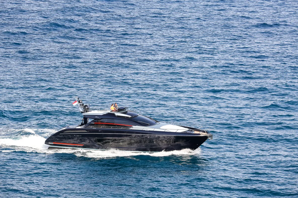 Ribelle 66, aft deck — Menorca Yacht Rental, Menorca. Ribelle 66 — 20m