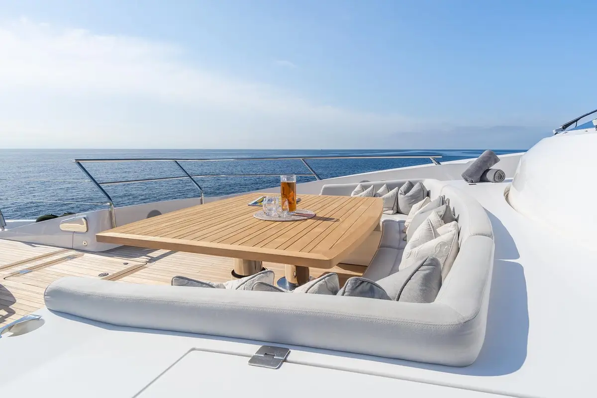 Thumper, flybridge — Menorca Yacht Rental, Menorca. Thumper — 40m