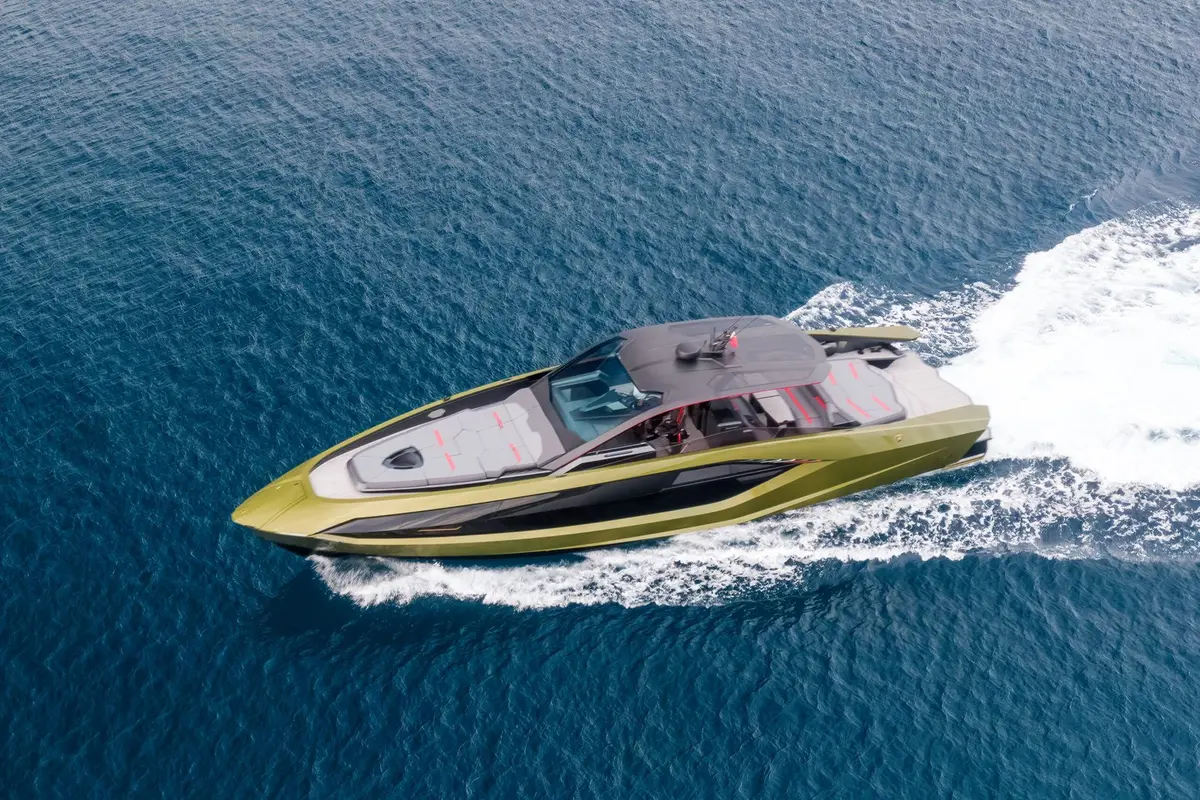 Lamborghini 63, exterior — Menorca Yacht Rental, Menorca. Lamborghini 63 — 20m